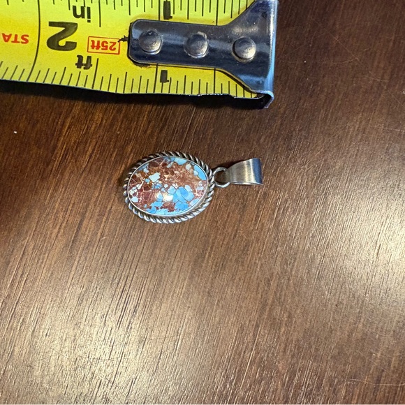 Genuine Turquoise Pendant - Picture 2 of 3